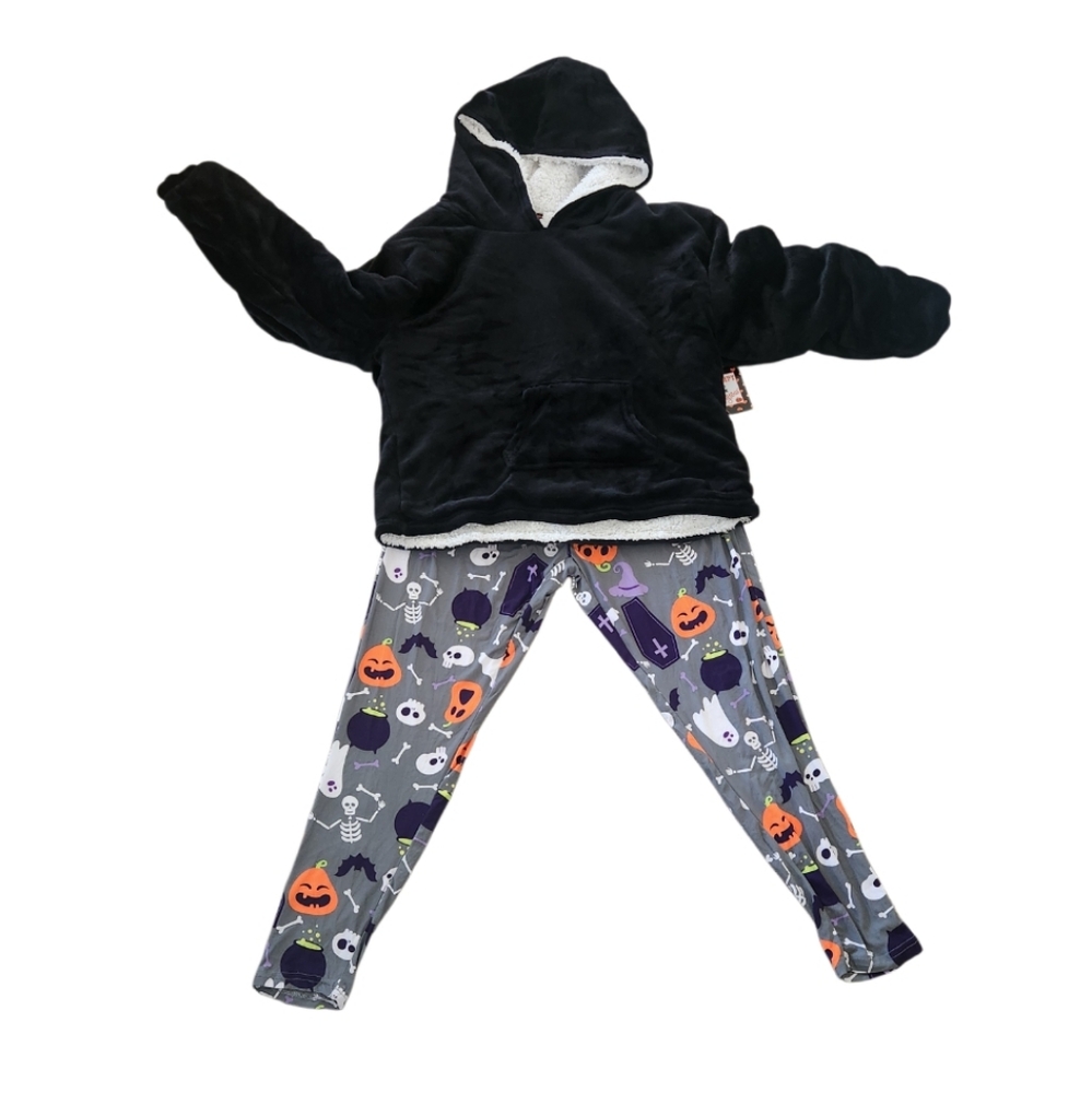 2 PIECE SET HOODIE & LEGGINGS HALLOWEEN SZ XL NWT